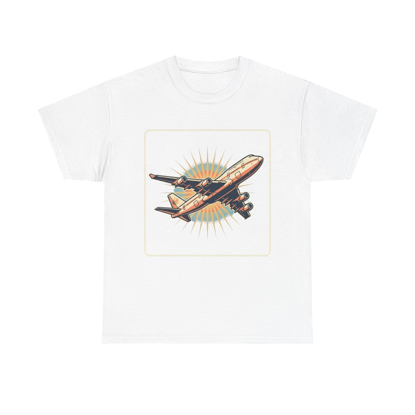 Vintage Jumbo Jet T‑Shirt — Retro Aviation Graphic Tee for Plane Lovers