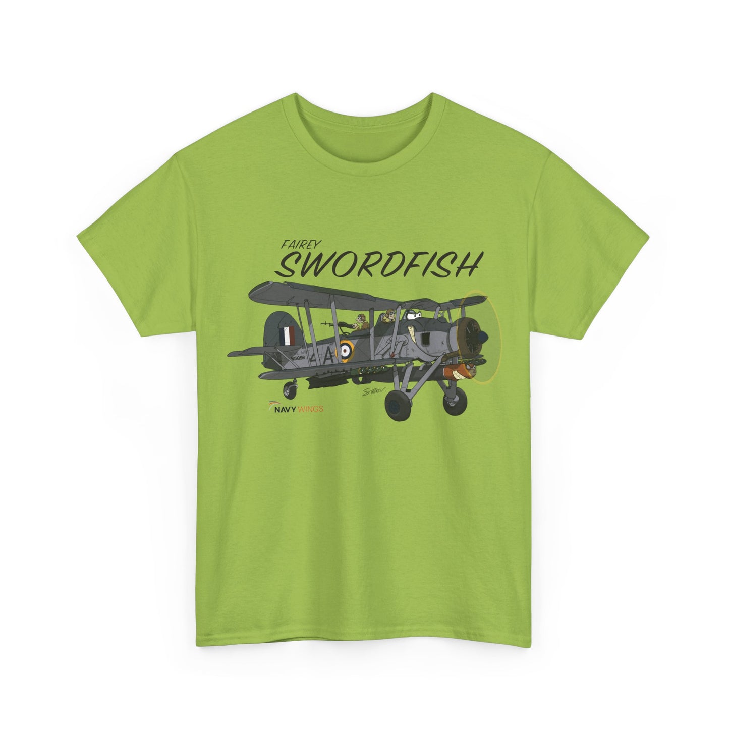 Swordfish Vintage Biplane T-Shirt — WWII Aircraft Aviation Tee