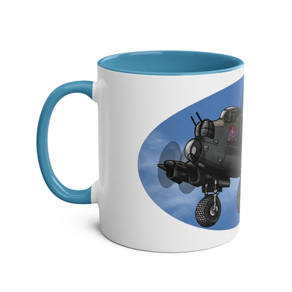 Lancaster Bomber Two-Tone Coffee Mugs, 11oz - Funky Aviation
