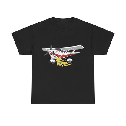 Cessna Unisex Tee Hand Drawn Aviation Design