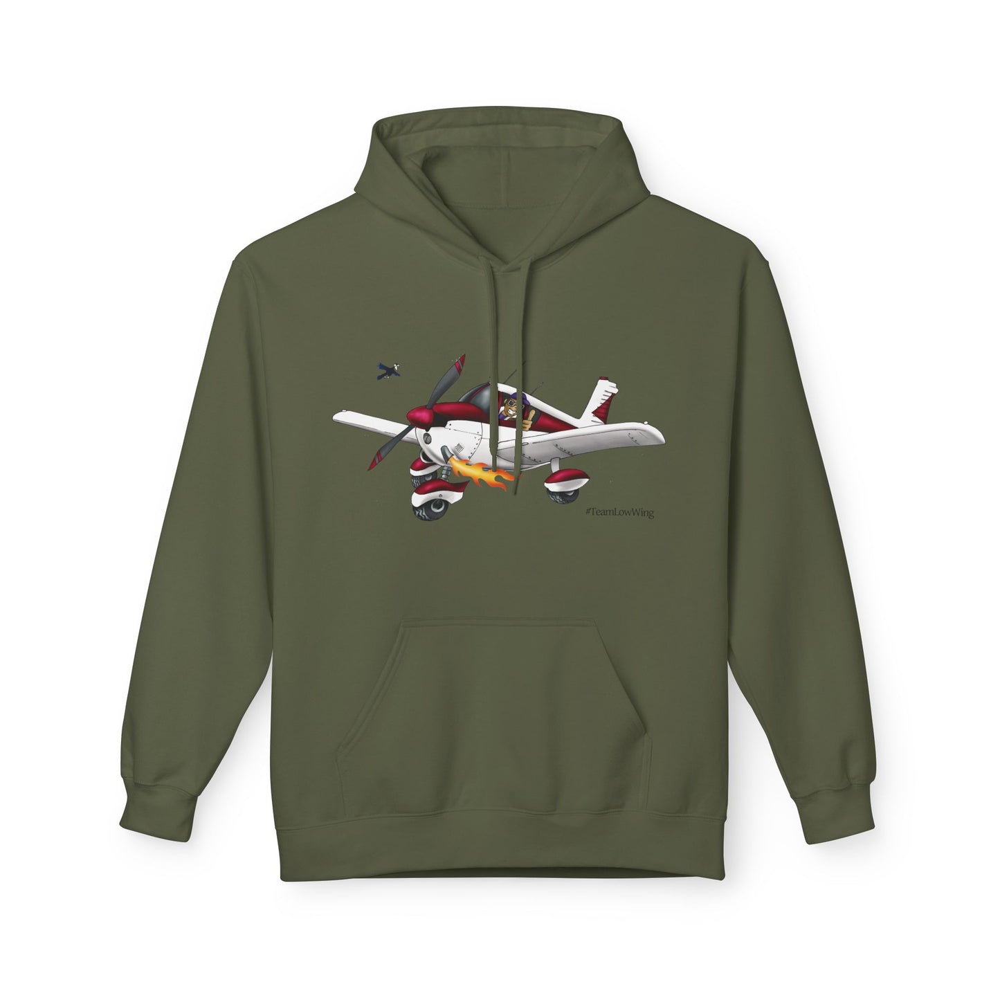 Flying Crazy Aviation Hoodie — 'Flying Crazy' Pilot/Plane Lover Fleece