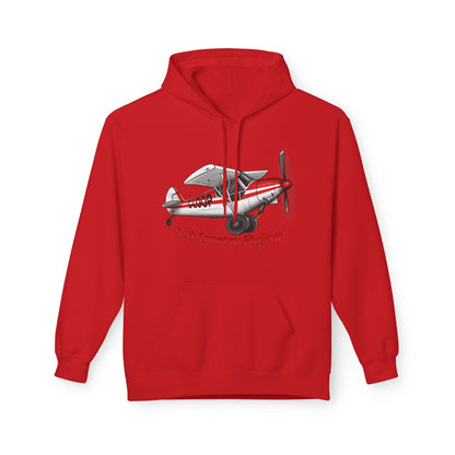 Fleece Hoodie - Alaskan Bush Pilot Super Cub Design