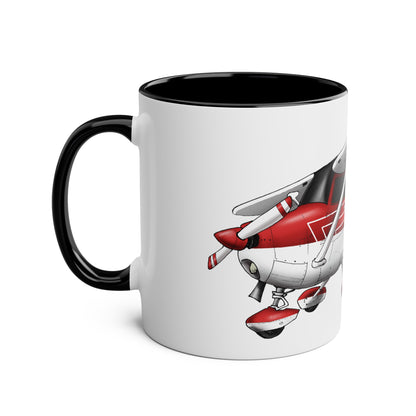 Cessna Team High Wing Two-Tone Coffee Mugs, 11oz - Funky Aviation