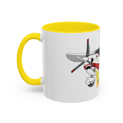 Coffee Mug - Cartoon Cessna Aircraft with LAC Logo