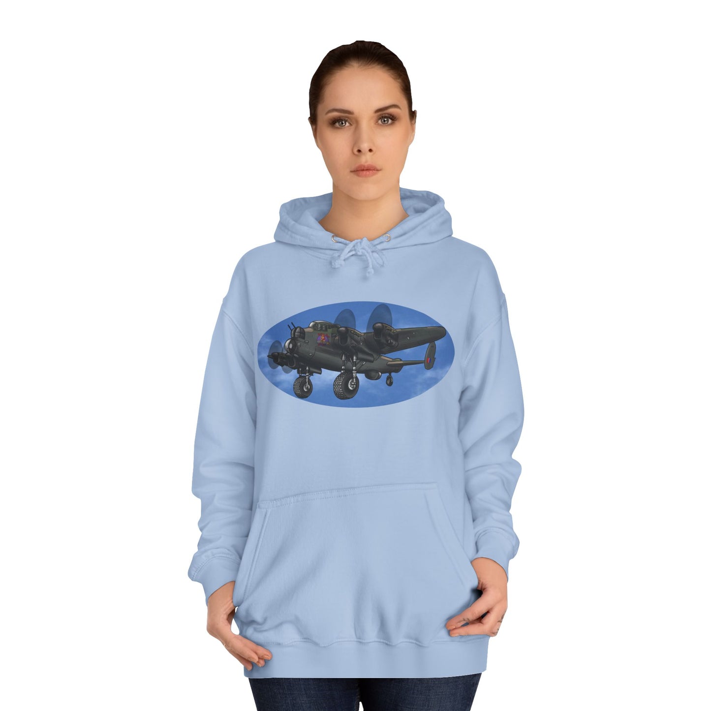 Vintage Lancaster Bomber Hoodie - Aviation Graphic Pullover