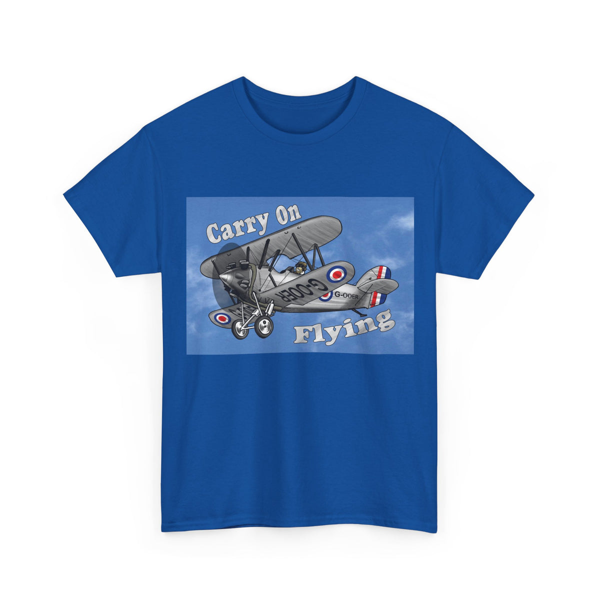 Carry On Flying Vintage Biplane Aviation T-Shirt