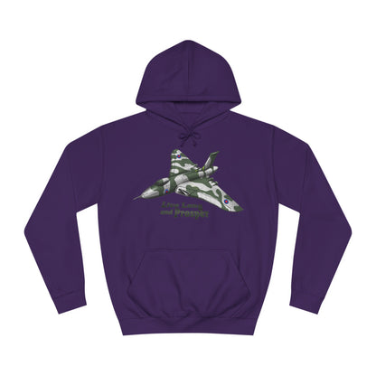 Vulcan Bomber Aircraft Unisex College Hoodie - Funky Aviation