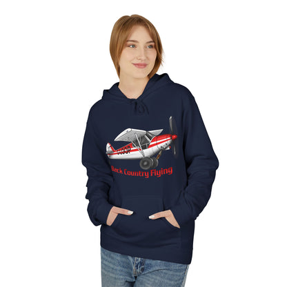 Fleece Hoodie - Alaskan Bush Pilot Super Cub Design