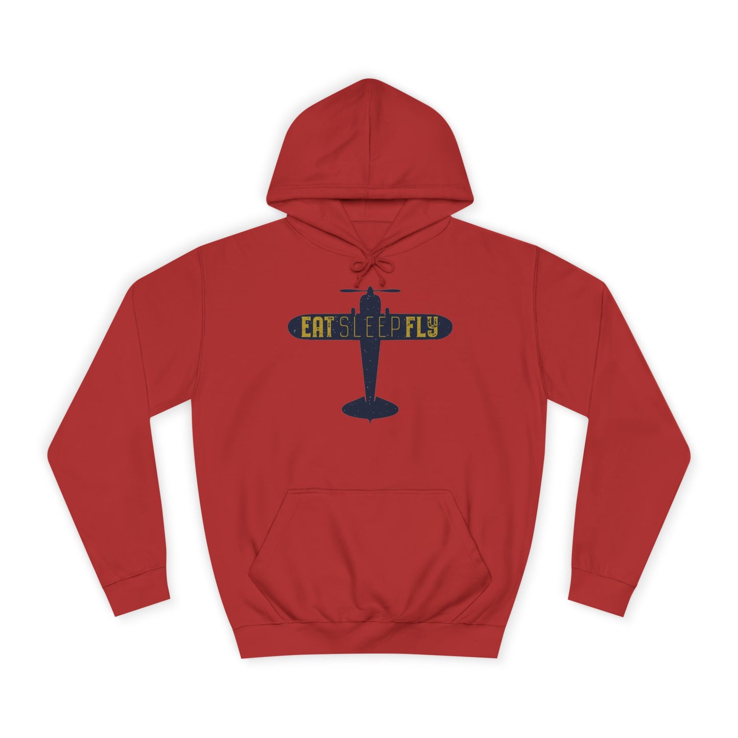 Aviator Hoodie – 'Eat Sleep Fly' Vintage Airplane Hoodie