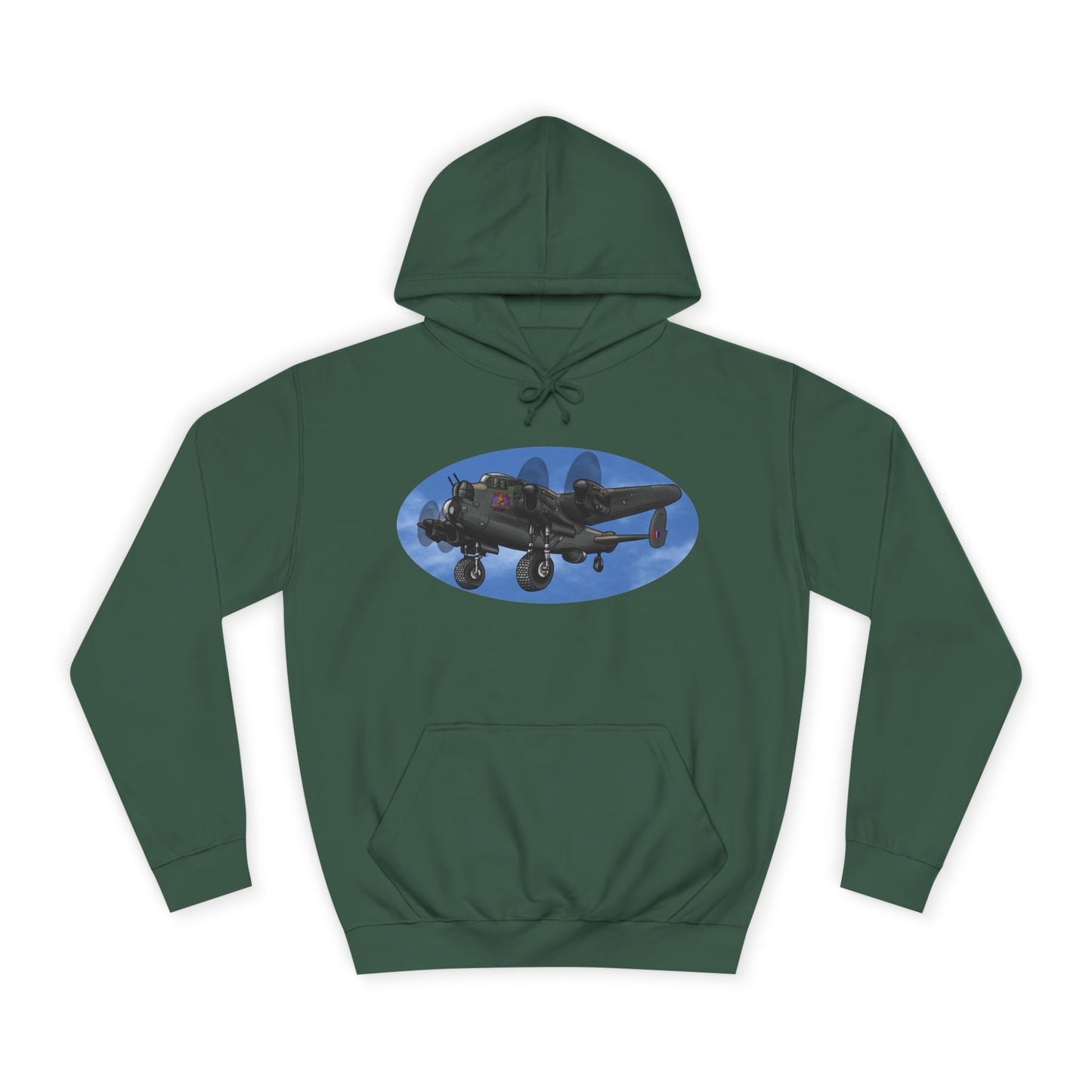 Vintage Lancaster Bomber Hoodie - Aviation Graphic Pullover
