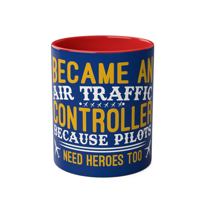 ATC Meme Two-Tone Coffee Mugs, 11oz - Funky Aviation