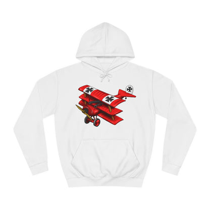 Red Baron Aircraft Design Unisex College Hoodie - Funky Aviation