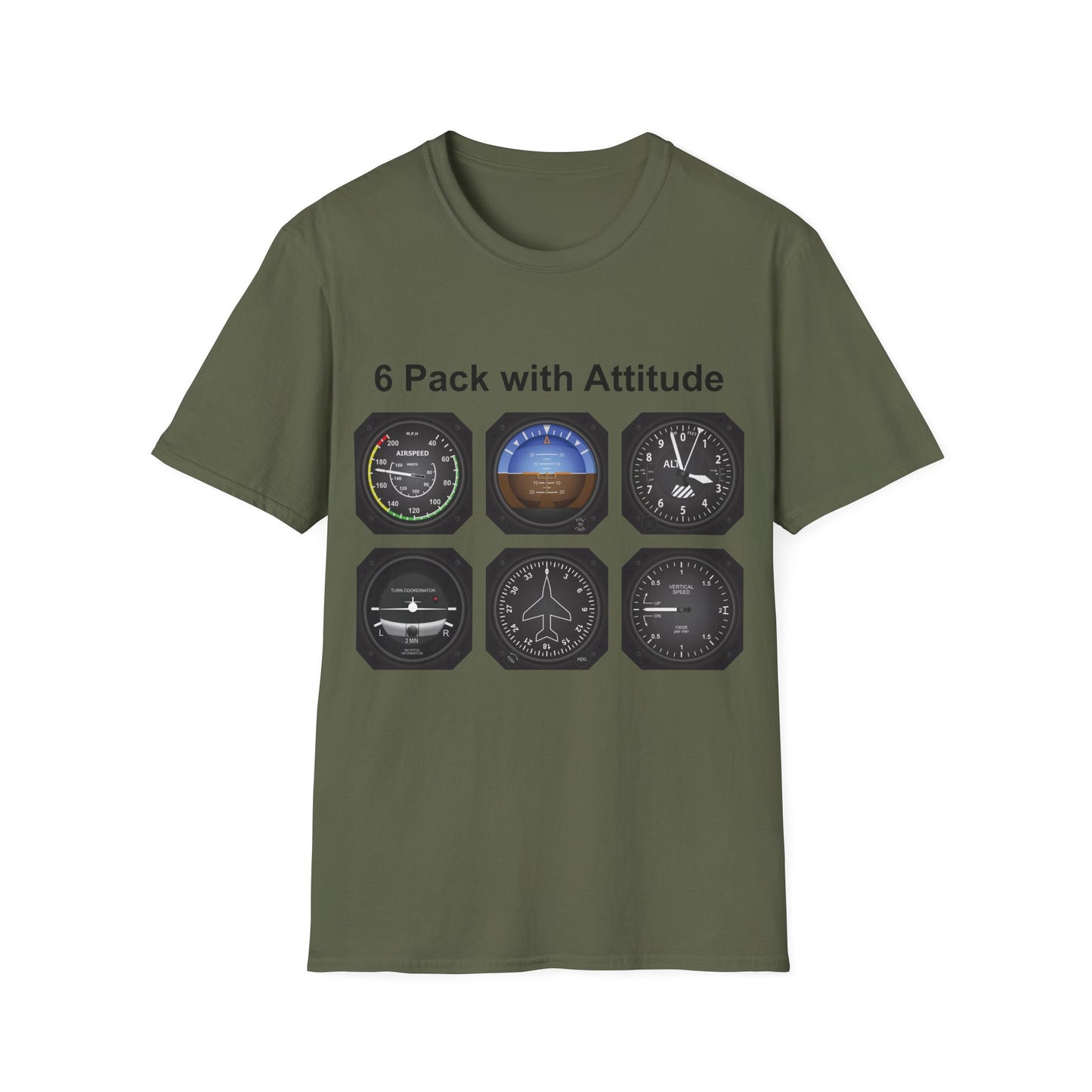 Aviator 6 Pack Unisex T-Shirt - Attitude Collection
