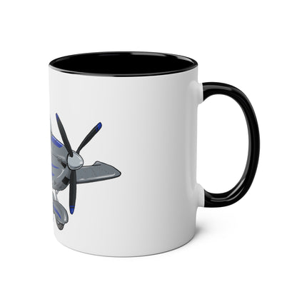 Eurostar EV97 Captain Cool Two-Tone Coffee Mugs, 11oz - Funky Aviation