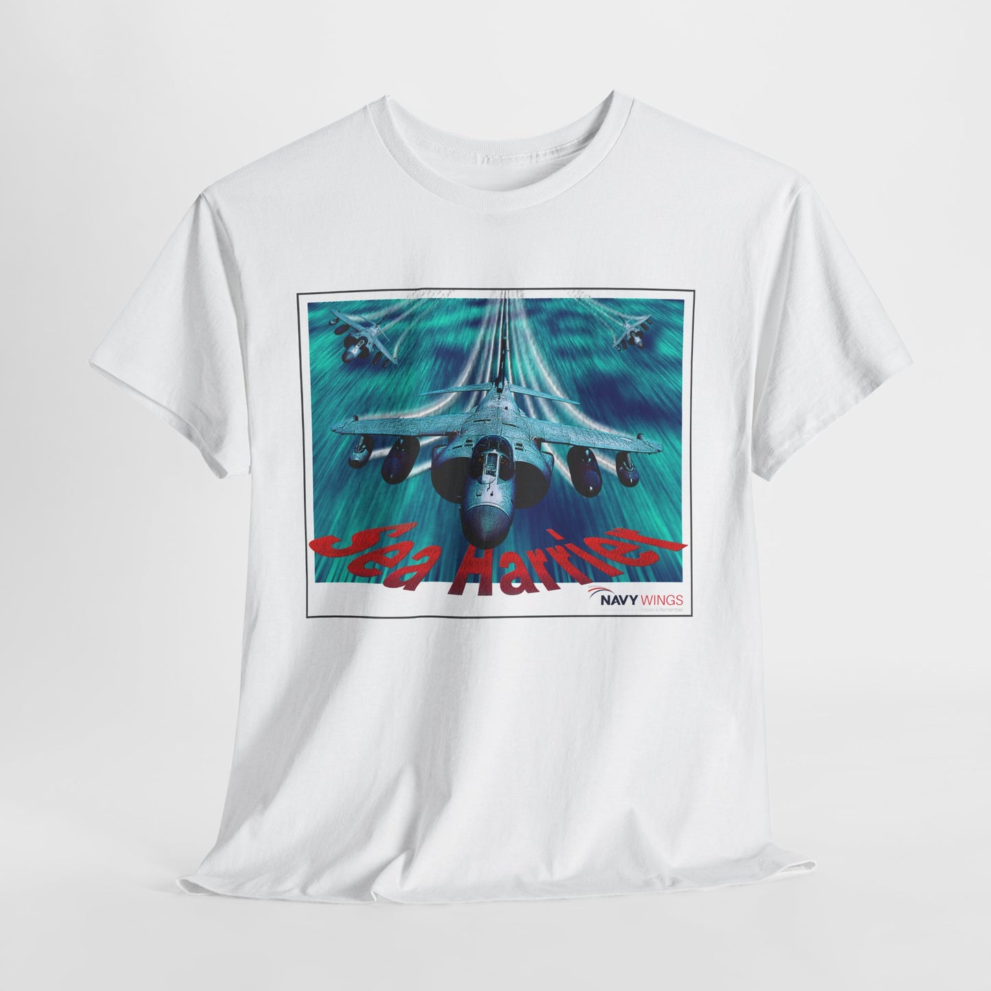 Harrier Jump Jet Vintage Navy Airplane T-Shirt — Retro Military Aviation Tee