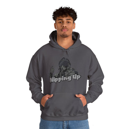 Nipping Up Fighter Pilot design Unisex Heavy Blend™ Hooded Sweatshirt - Funky Aviation