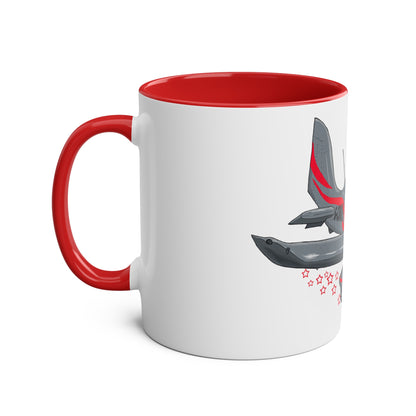 Eurostar EV07 Captain Cool Two-Tone Coffee Mugs, 11oz - Funky Aviation