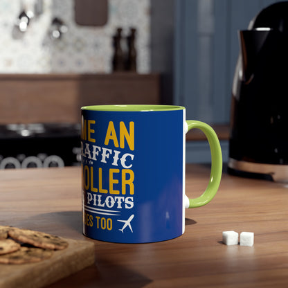 ATC Meme Two-Tone Coffee Mugs, 11oz - Funky Aviation