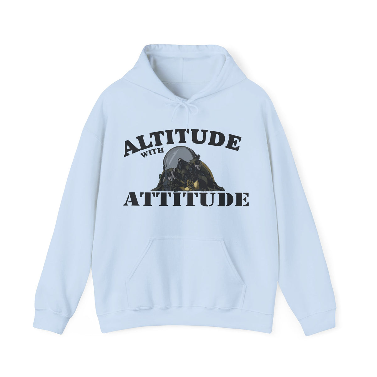 Altitude With Attitude Fighter Pilot Mountain Hoodie