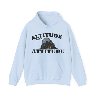 Altitude With Attitude Fighter Pilot Mountain Hoodie