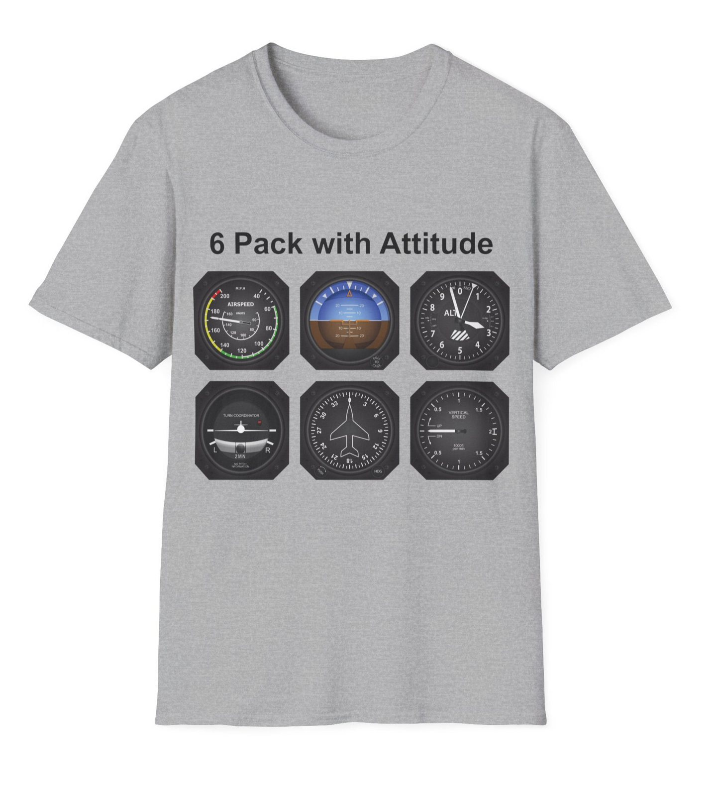 Aviator 6 Pack Unisex T-Shirt - Attitude Collection