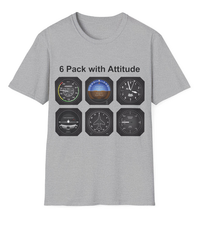 Aviator 6 Pack Unisex T-Shirt - Attitude Collection