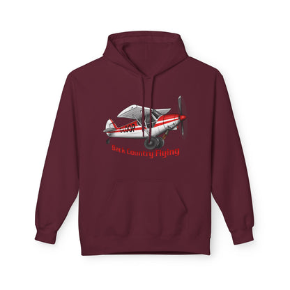 Fleece Hoodie - Alaskan Bush Pilot Super Cub Design