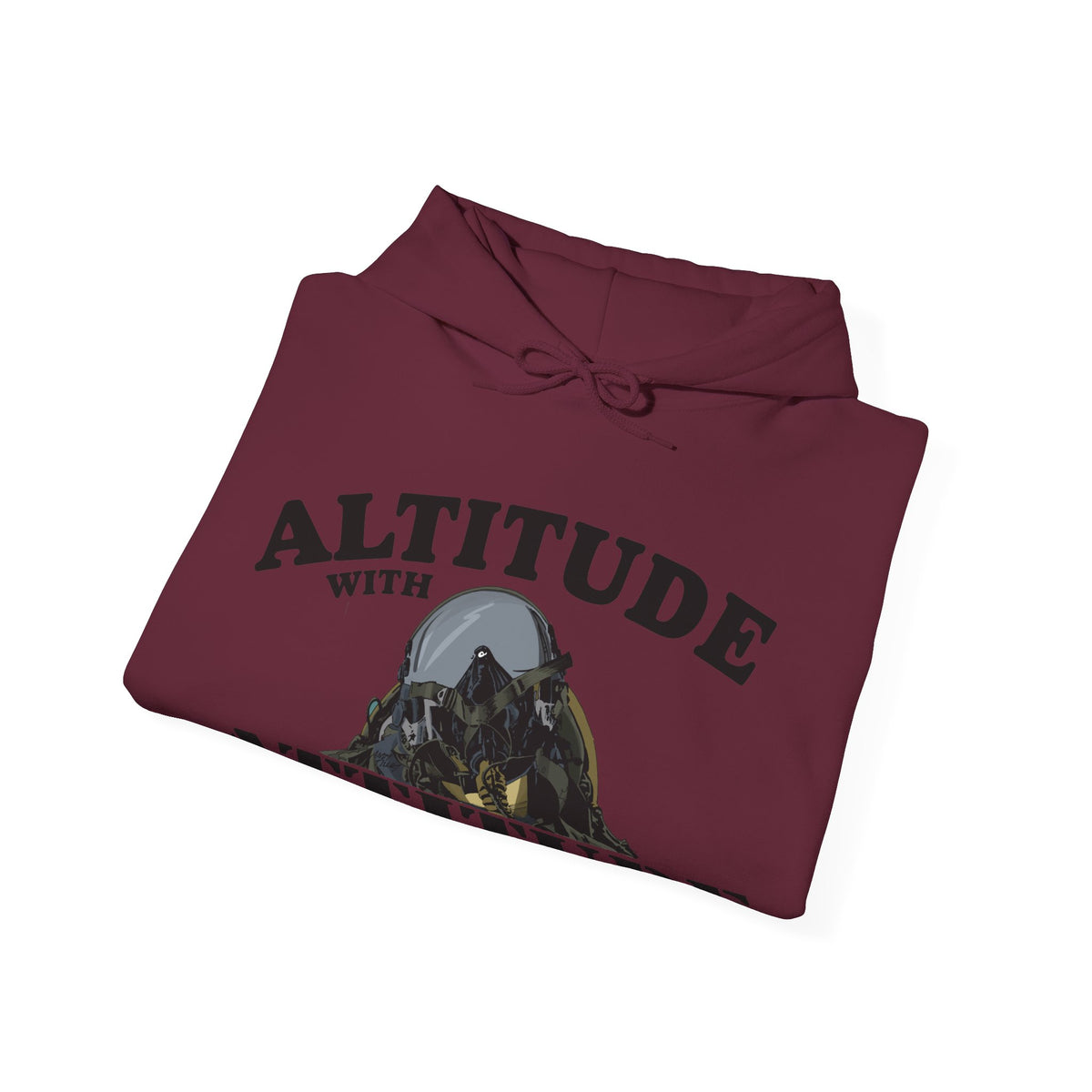 Altitude With Attitude Fighter Pilot Mountain Hoodie