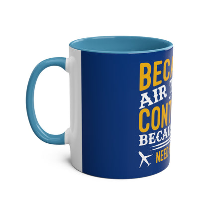 ATC Meme Two-Tone Coffee Mugs, 11oz - Funky Aviation