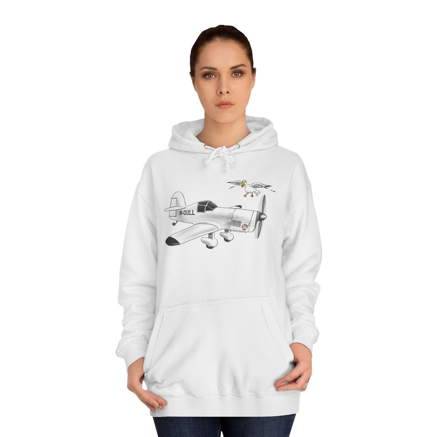Vintage Mew Gull Hoodie - Historic Racing Aircraft Design