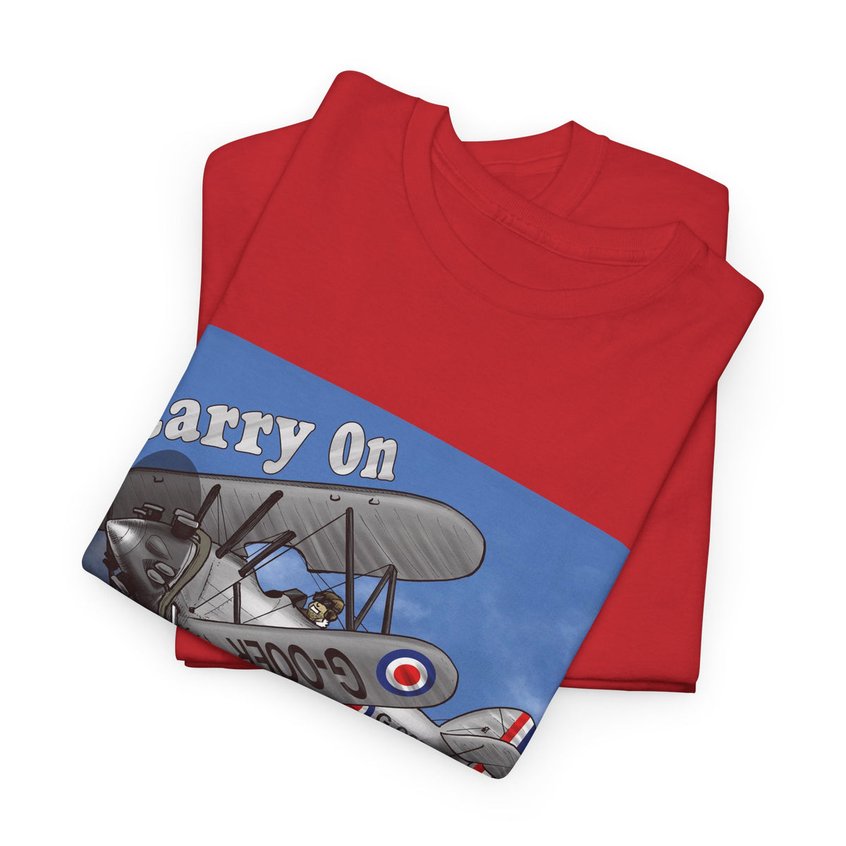 Carry On Flying Vintage Biplane Aviation T-Shirt