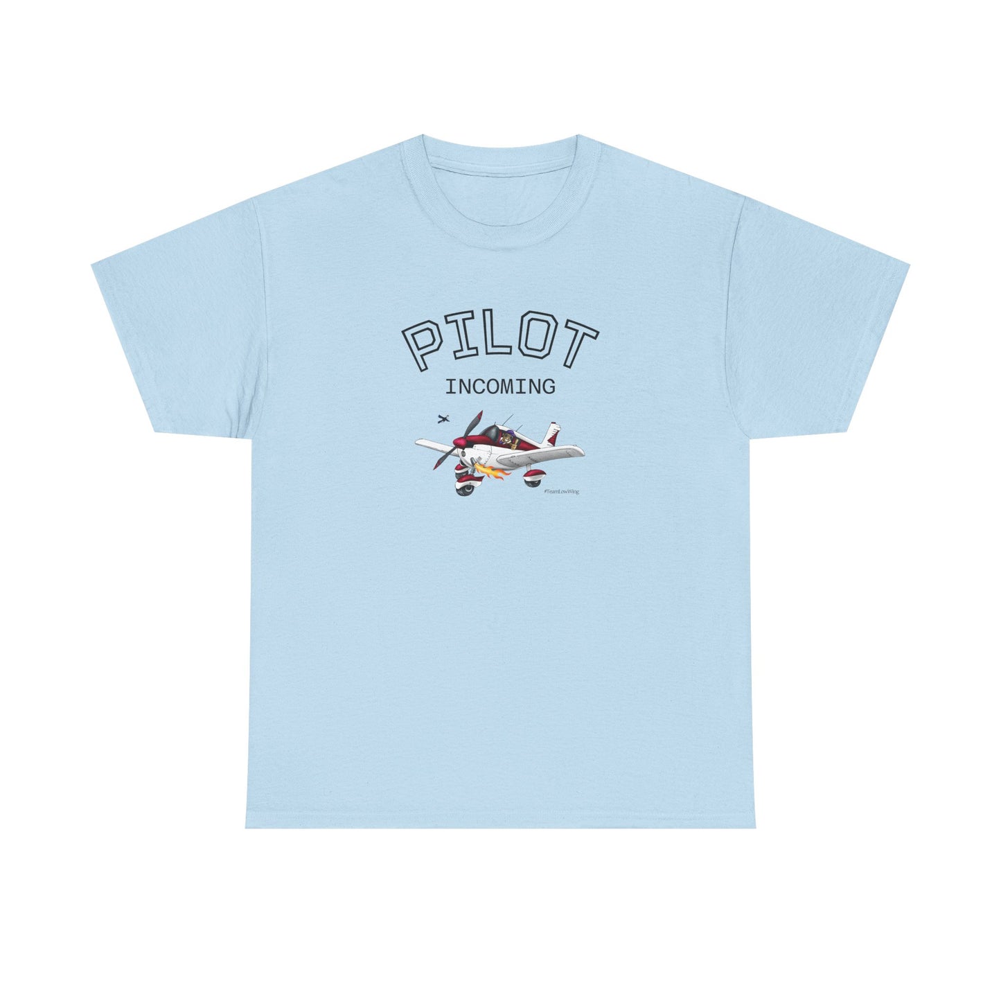 Pilot Incoming T-Shirt – Vintage Airplane Graphic Tee for Aviators & Flight Enthusiasts