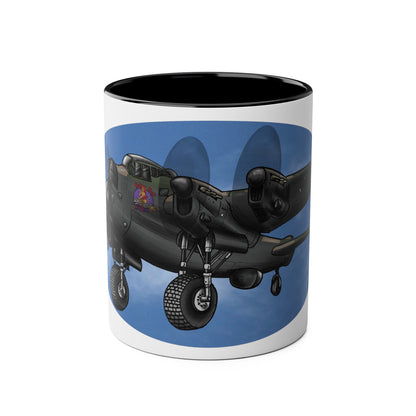Lancaster Bomber Two-Tone Coffee Mugs, 11oz - Funky Aviation