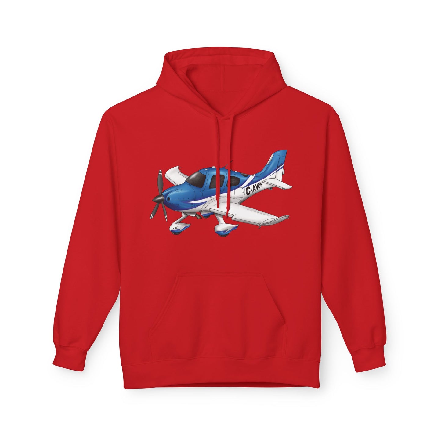 Hoodie - Cirrus Aircraft with CAVOK Design - Perfect Gift for Pilots and Aviation Enthusiasts