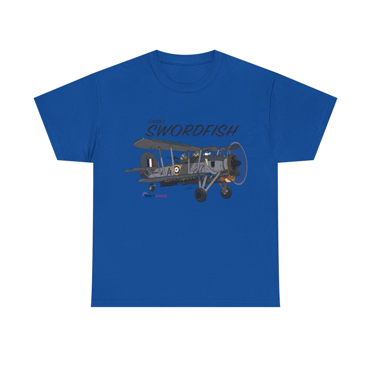 Swordfish Vintage Biplane T-Shirt — WWII Aircraft Aviation Tee