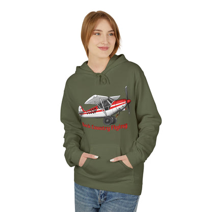 Fleece Hoodie - Alaskan Bush Pilot Super Cub Design