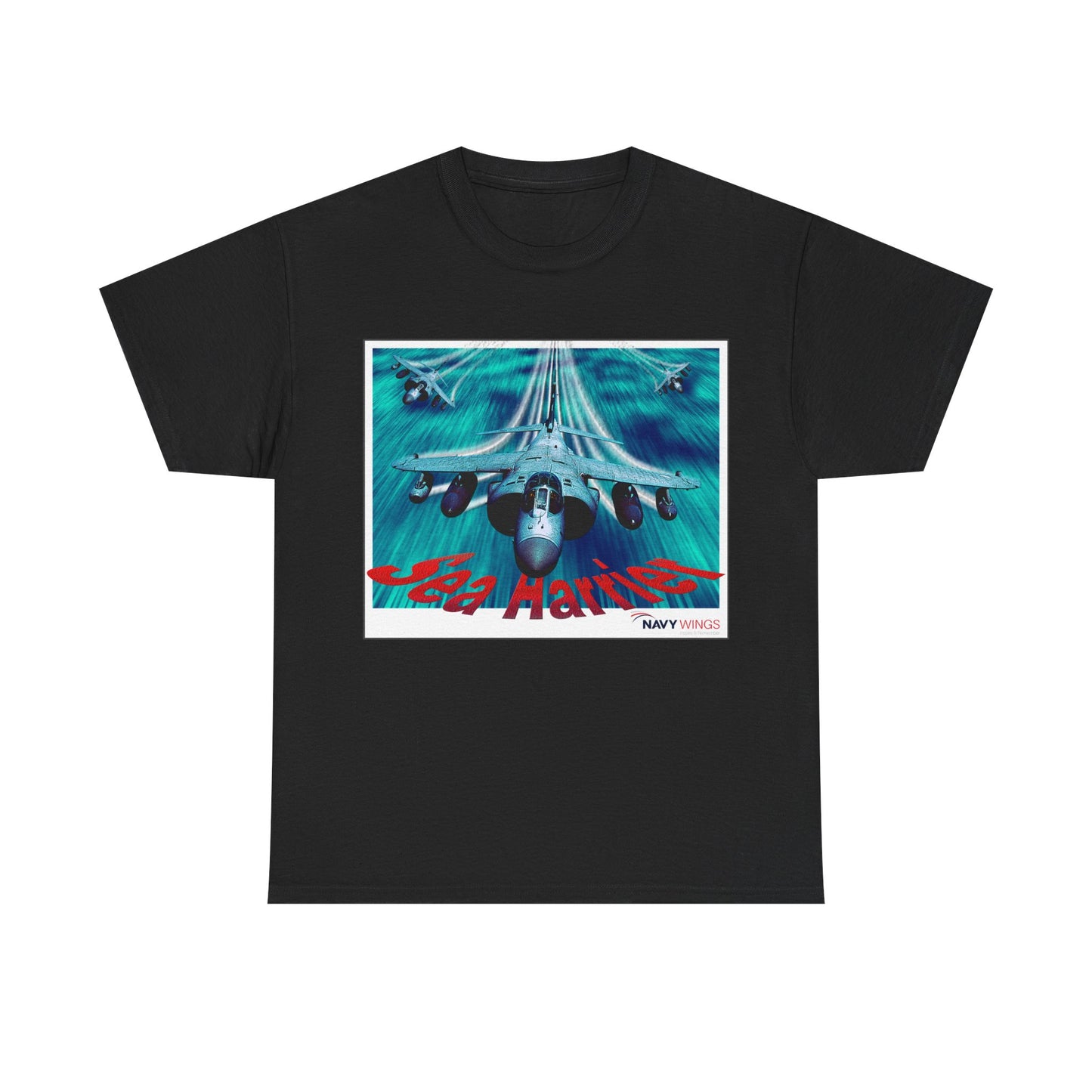 Harrier Jump Jet Vintage Navy Airplane T-Shirt — Retro Military Aviation Tee