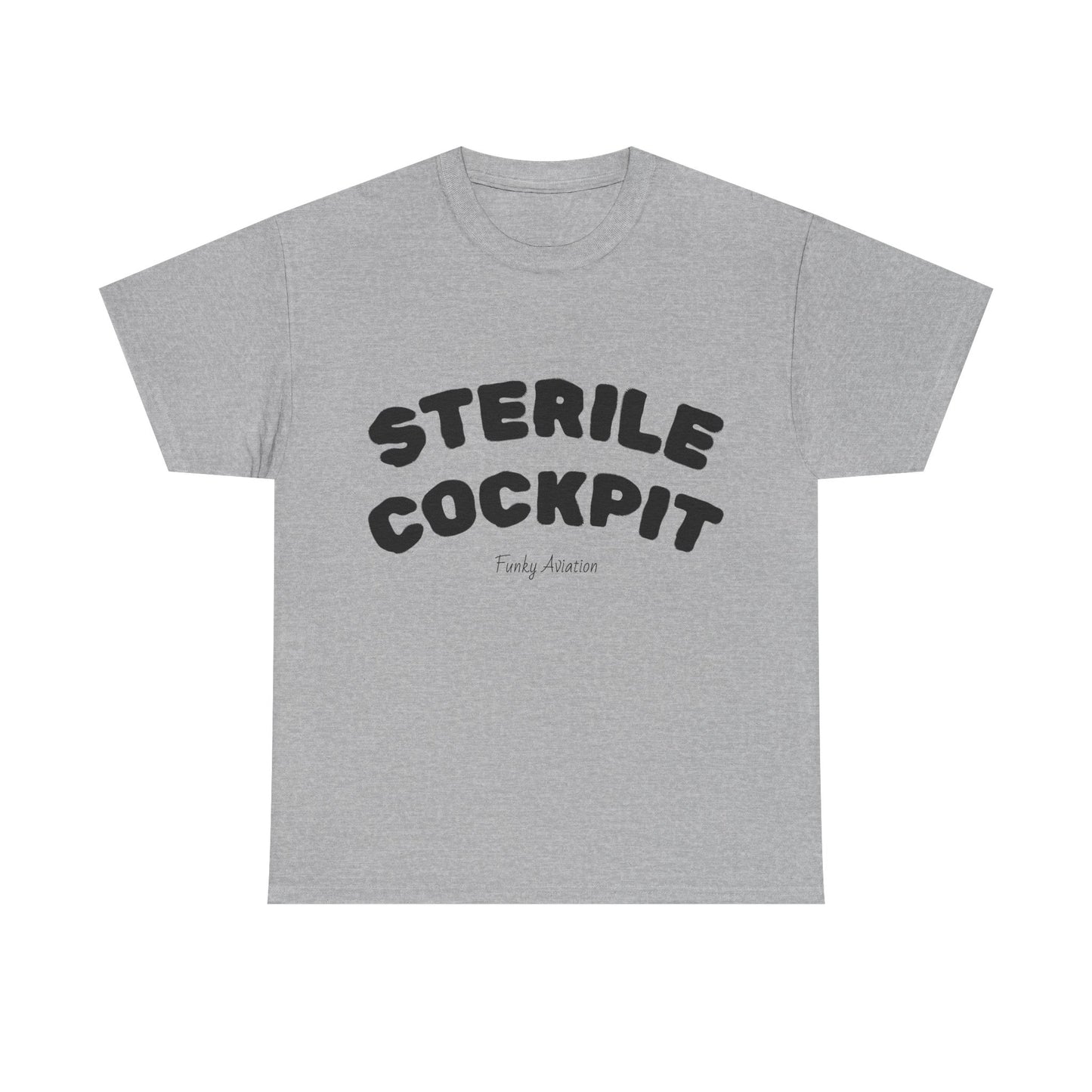 Sterile Cockpit Graphic Tee — Funny Aviation Pilot T-Shirt