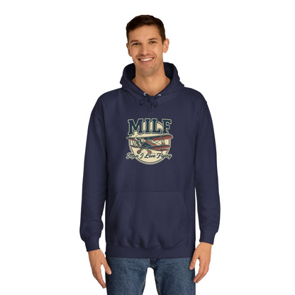 MILF Retro Flag Hoodie – Vintage Americana College Style