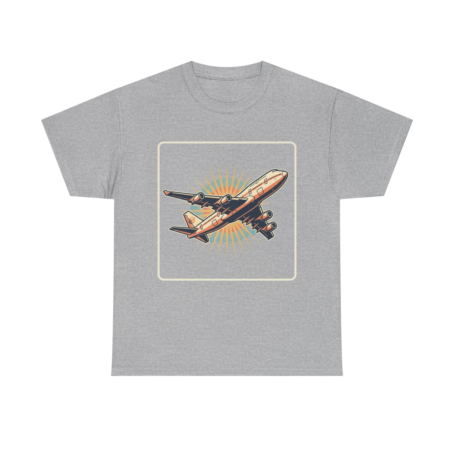 Vintage Jumbo Jet T‑Shirt — Retro Aviation Graphic Tee for Plane Lovers