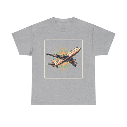 Vintage Jumbo Jet T‑Shirt — Retro Aviation Graphic Tee for Plane Lovers