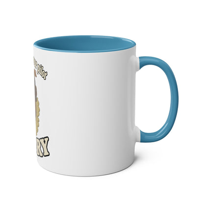 Bulldog Pilot Two-Tone Coffee Mugs, 11oz - Funky Aviation