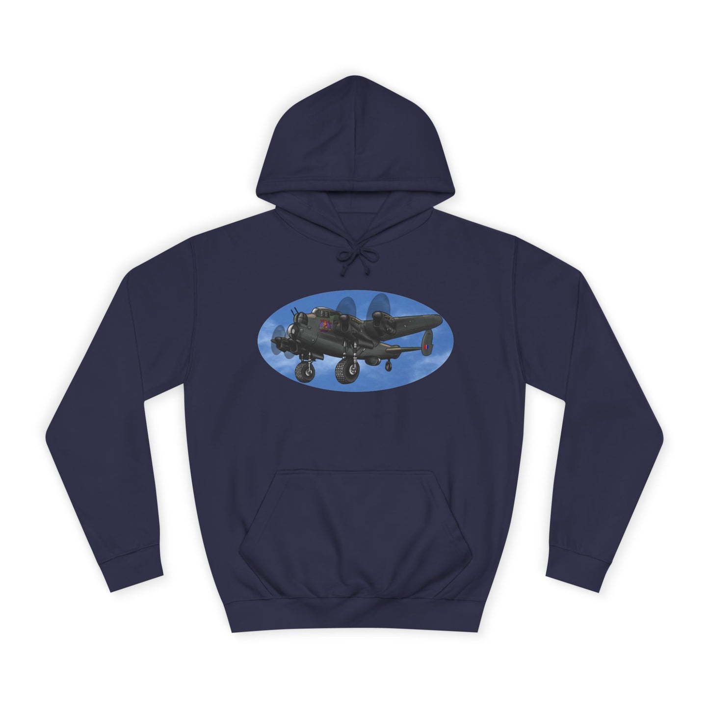 Vintage Lancaster Bomber Hoodie - Aviation Graphic Pullover