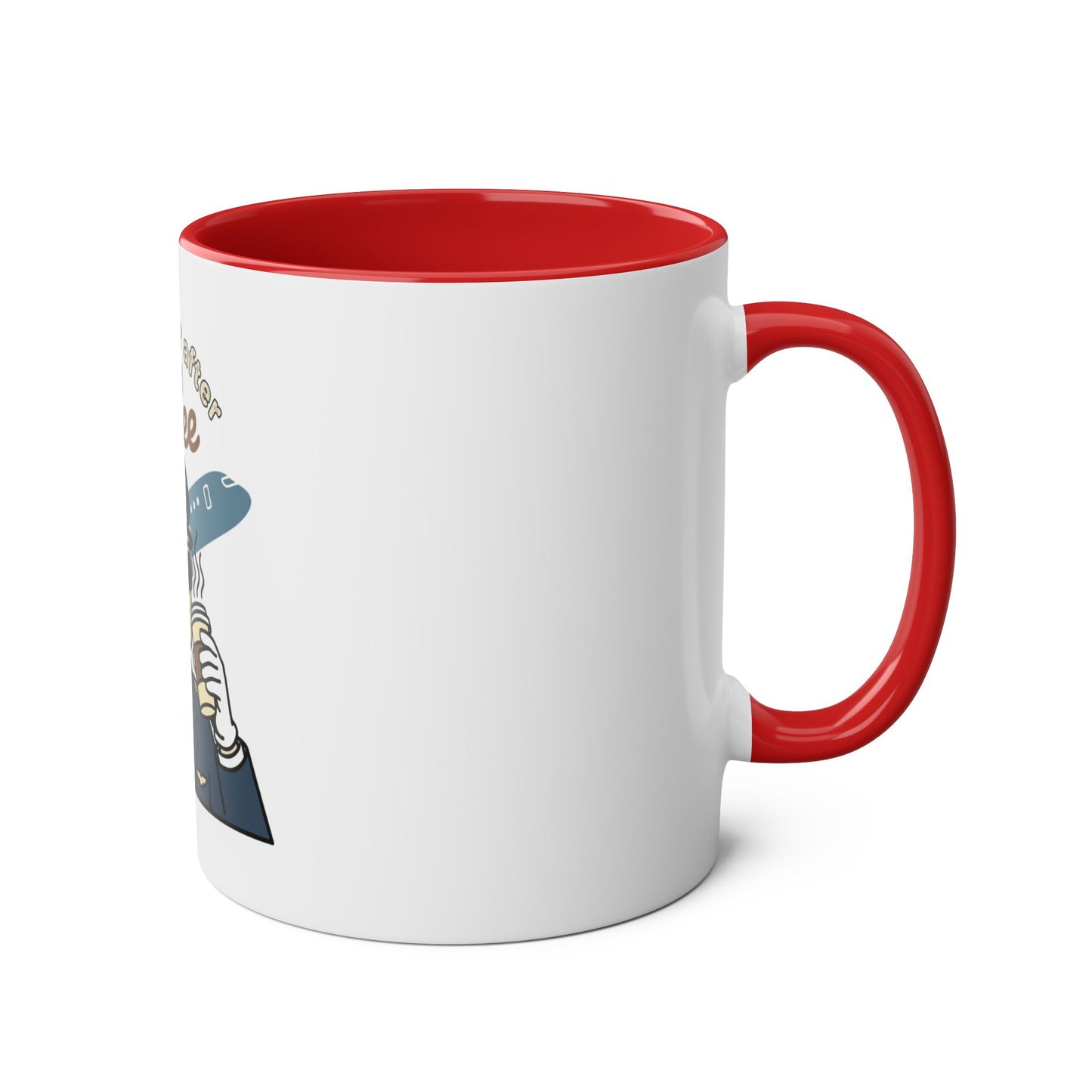 Aviator Coffee Mug — "I Fly Better After Coffee" (11oz Two-Tone)