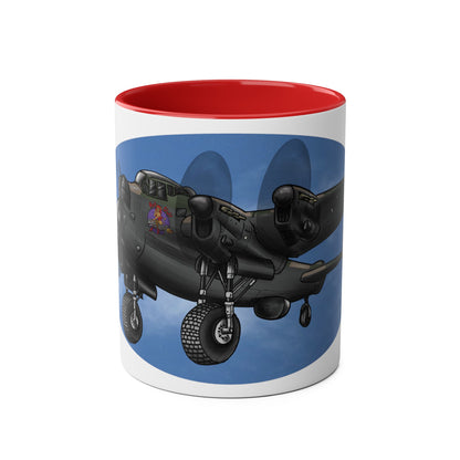Lancaster Bomber Two-Tone Coffee Mugs, 11oz - Funky Aviation