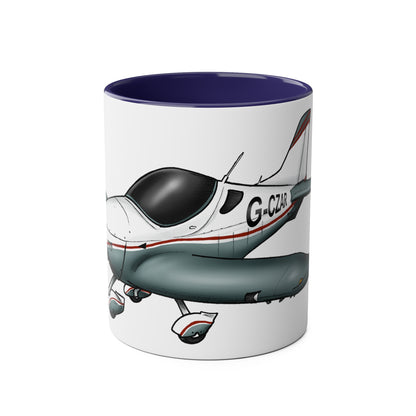 Sportcruiser Aircraft Two-Tone Coffee Mugs, 11oz - Funky Aviation