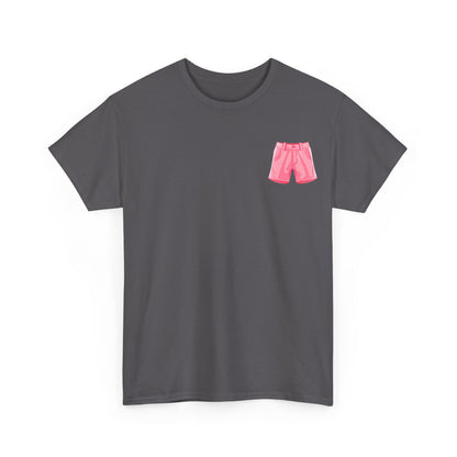 Pink Shorts Tee - Unisex Heavy Cotton