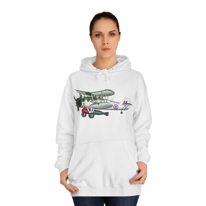 Navy Swordfish historic Aircraft Unisex College Hoodie - Funky Aviation