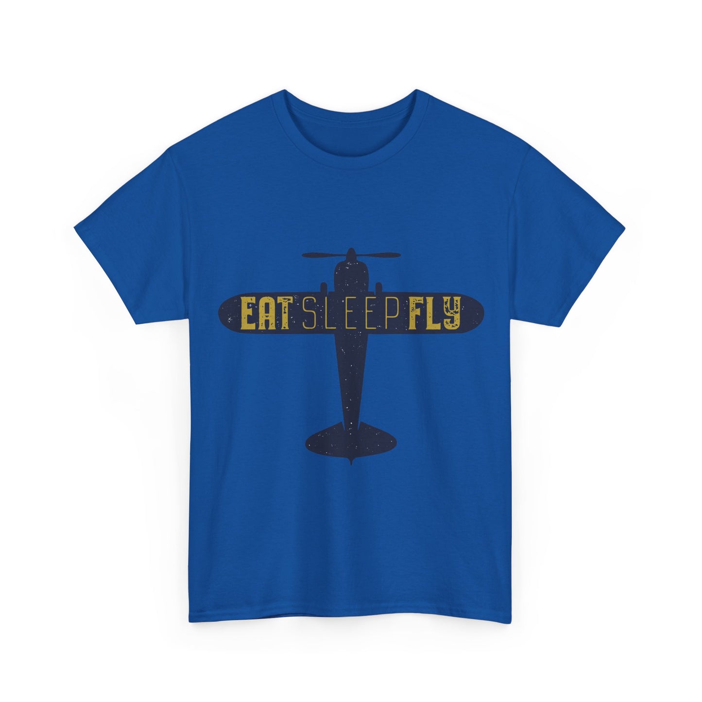Eat Sleep Fly T-Shirt — Vintage Airplane Pilot Tee