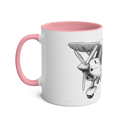 Rotax Cartoon Ikarus C42 Microlight 11oz Coffee Mug